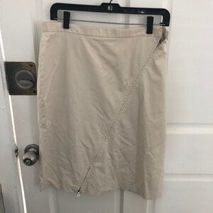 Halogen Asymmetrical Zipper Skirt Medium Length Midi size 12